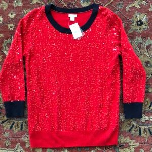 J.CREW Sequin Sweater NWT